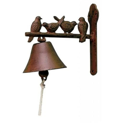 Cloche En Fonte Petits Oiseaux 3 Cloche En Fonte Petits Oiseaux