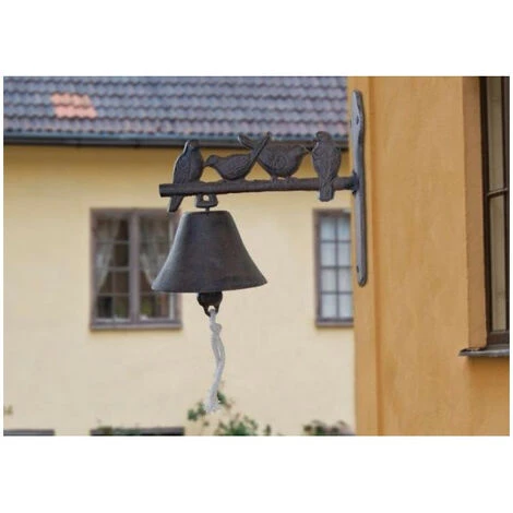 Cloche En Fonte Petits Oiseaux 4 Cloche En Fonte Petits Oiseaux – Image 2
