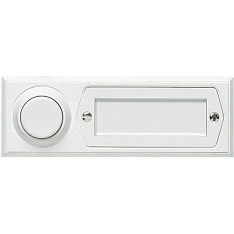 Grothe 51013 Bouton De Sonnette Avec Porte-nom Simple Blanc 12 V/1,5 A 3 Grothe 51013 Bouton De Sonnette Avec Porte-nom Simple Blanc 12 V/1,5 A