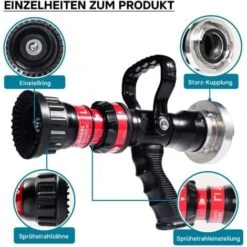 Lance D’incendie Polyvalent Storz C 150/200/350/450 L/min Réglage Continu THW Pompier Chantier 8 Lance D’incendie Polyvalent Storz C 150/200/350/450 L/min Réglage Continu THW Pompier Chantier -Dagrand Magasin 16296577 2