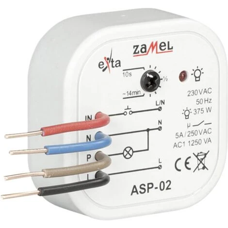 Zamel ASP-02 Minuterie Descalier Encastré 230 V 5 Zamel ASP-02 Minuterie Descalier Encastré 230 V – Image 3
