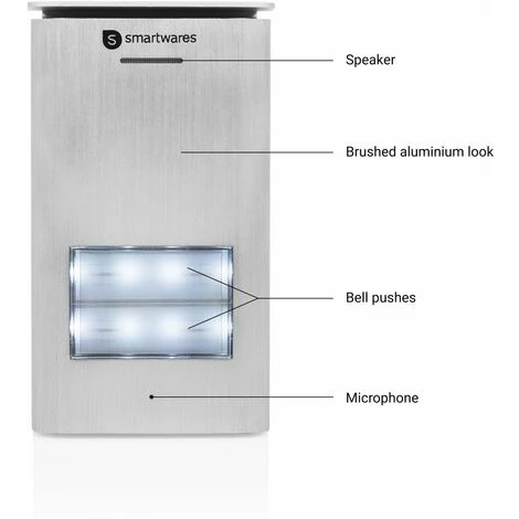 Interphone Smartwares DIC-21122 – Audio 2 Voies – Installation Bifilaire Facile – 52 Mélodies – Bouton De Sonnette Lumineux – Unité Extérieure étanche – Kit Pour 2 Appartements 5 Interphone Smartwares DIC-21122 – Audio 2 Voies – Installation Bifilaire Facile – 52 Mélodies – Bouton De Sonnette Lumineux – Unité Extérieure étanche – Kit Pour 2 Appartements – Image 3