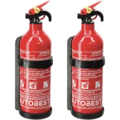 Kit De 2 Extincteurs 1 Kg à Poudre Abc Classes De Feux