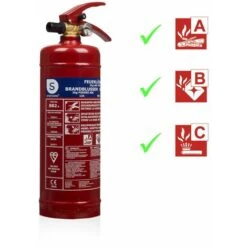 Extincteur Smartwares BB2 – Poudre – 2 Kg – Classe De Feu ABC - Inclut Le Support De Montage 11 Extincteur Smartwares BB2 – Poudre – 2 Kg – Classe De Feu ABC - Inclut Le Support De Montage -Dagrand Magasin 22509980 5