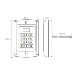 Thomson - Clavier à Codes Et Badges RFID 1200 Codes Saillie 12V Argent 7 Thomson - Clavier à Codes Et Badges RFID 1200 Codes Saillie 12V Argent -Dagrand Magasin 2866363 3