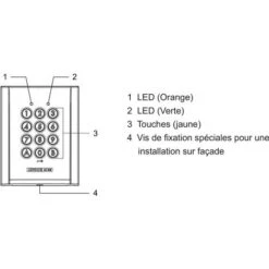 Aiphone - Clavier Saillie Résistant Au Vandalisme, Rétro éclairé 100 Codes 2 Relais 12/24vca-cc - AC10S 9 Aiphone - Clavier Saillie Résistant Au Vandalisme, Rétro éclairé 100 Codes 2 Relais 12/24vca-cc - AC10S -Dagrand Magasin 35337142 3