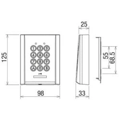 Aiphone - Clavier Saillie Résistant Au Vandalisme, Rétro éclairé 100 Codes 2 Relais 12/24vca-cc - AC10S 10 Aiphone - Clavier Saillie Résistant Au Vandalisme, Rétro éclairé 100 Codes 2 Relais 12/24vca-cc - AC10S -Dagrand Magasin 35337142 4