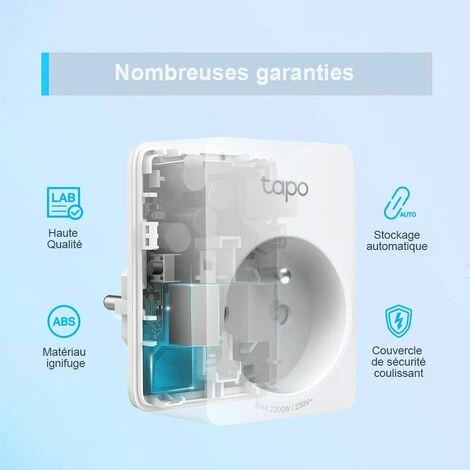 Lot De 2 Mini Prise 2P+T Connectée WiF - TP-Link 7 Lot De 2 Mini Prise 2P+T Connectée WiF - TP-Link – Image 5