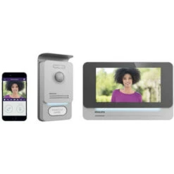 Philips - Visiophone Connecté écran 7 Noir WelcomeEye Connect Pro