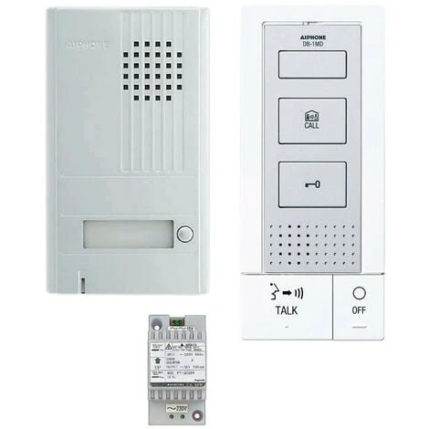 Aiphone - Kit Portier Audio 2 Fils Mains-libres Avec Platine Aluminium Saillie Et Transformateur - DBS1AP 3 Aiphone - Kit Portier Audio 2 Fils Mains-libres Avec Platine Aluminium Saillie Et Transformateur - DBS1AP