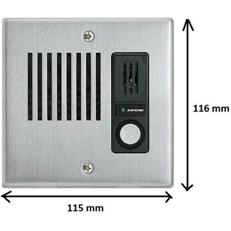 Aiphone - Platine Inoxydable Encastrable Avec Un Bouton - IEJA 5 Aiphone - Platine Inoxydable Encastrable Avec Un Bouton - IEJA – Image 3