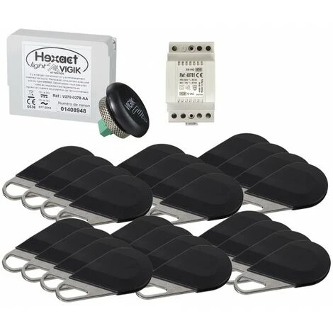 Pack Avec 1 Centrale Et 24 Badges Programmés Avec Alimentation HEPACK24 - AIPHONE 150045 3 Pack Avec 1 Centrale Et 24 Badges Programmés Avec Alimentation HEPACK24 - AIPHONE 150045