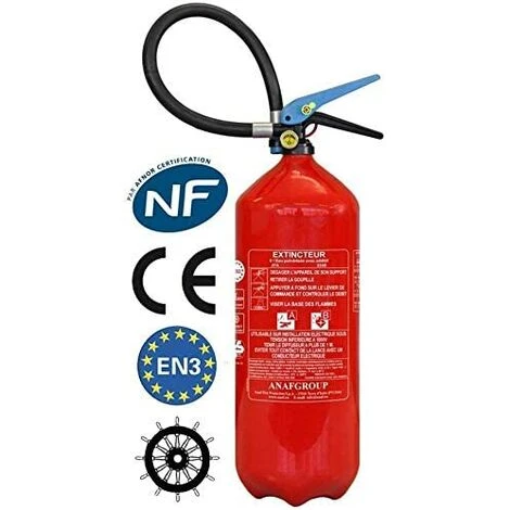 Extincteur 6 Litres NF & MED Eau Pulvérisée Avec Additif ANTIROUILLE 3 Extincteur 6 Litres NF & MED Eau Pulvérisée Avec Additif ANTIROUILLE