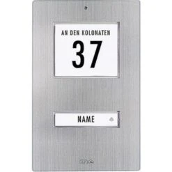 Bouton De Sonnette Simple M-e Modern-electronics KT 1-EG Acier Inoxydable 12 V/1 A