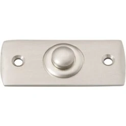 Heidemann 70409 Bouton De Sonnette Simple Nickelé 24 V/1 A