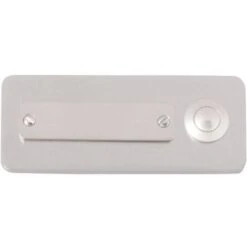 Heidemann 70121 Plaque De Sonnette Avec Porte-nom Simple Acier Inoxydable 24 V/1 A