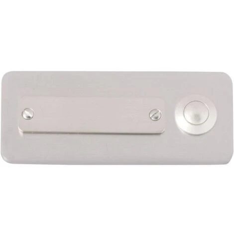 Heidemann 70121 Plaque De Sonnette Avec Porte-nom Simple Acier Inoxydable 24 V/1 A 3 Heidemann 70121 Plaque De Sonnette Avec Porte-nom Simple Acier Inoxydable 24 V/1 A