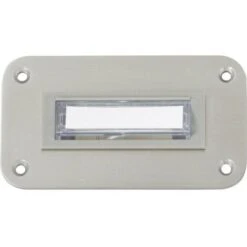 Heidemann 70142 Plaque De Sonnette Avec Porte-nom Simple Acier Inoxydable 24 V/1 A