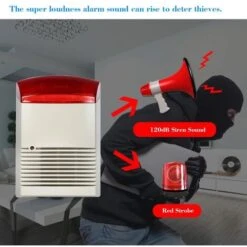 Sirène Stroboscopique Filaire, Alarme Lumineuse D'extérieur, Lampe De Poche Rouge étanche, Klaxon 120db, Alarme Forte, Haut-parleur 10 Sirène Stroboscopique Filaire, Alarme Lumineuse D'extérieur, Lampe De Poche Rouge étanche, Klaxon 120db, Alarme Forte, Haut-parleur -Dagrand Magasin 53618571 4
