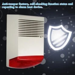 Sirène Stroboscopique Filaire, Alarme Lumineuse D'extérieur, Lampe De Poche Rouge étanche, Klaxon 120db, Alarme Forte, Haut-parleur 11 Sirène Stroboscopique Filaire, Alarme Lumineuse D'extérieur, Lampe De Poche Rouge étanche, Klaxon 120db, Alarme Forte, Haut-parleur -Dagrand Magasin 53618571 5