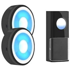 Sonnette Sans Fil, Sonnette étanche Ip55 Alimentée Par USB Avec Veilleuse, Volume De 5 Niveaux