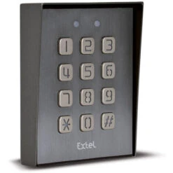 Digicode Universel Filaire Extel KLAVY 3 Clavier à Code Rétro-éclairé Toutes Marques Motorisation Avec Contact Sec 109115 - Digicode