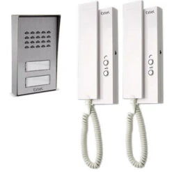 Interphone Audio Collectif Pour 2 Appartements Extensible à 4 Multipro 3 - Extel - 710016 -