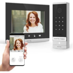 Visiophone Filaire Et Connecté Avec Digicode Intégré - Extel Code Connect - 720320 -