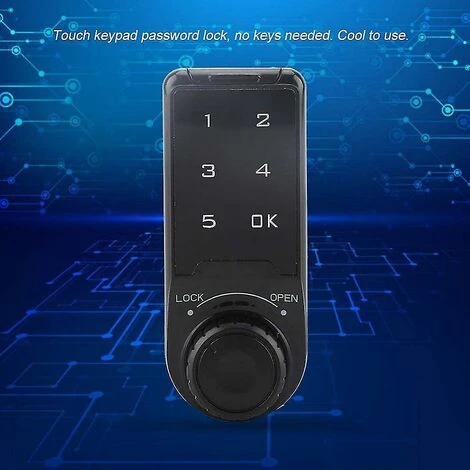Serrure électronique Numérique Clavier Tactile Serrure De Sécurité Mot De Passe Armoire Codée Casier Pour Cabine De Bureau 20MM 4 Serrure électronique Numérique Clavier Tactile Serrure De Sécurité Mot De Passe Armoire Codée Casier Pour Cabine De Bureau 20MM – Image 2