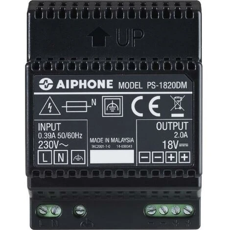 Alimentation PS1820DM 230 Vac / 18 Vcc - 2 A Pour Kit Vidéo AIPHONE - 110914 3 Alimentation PS1820DM 230 Vac / 18 Vcc - 2 A Pour Kit Vidéo AIPHONE - 110914