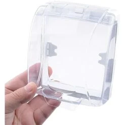 Couvercle Étanche Pour Bouton De Sonnette, Housse De Protection Transparente, Sans Fil, Support Mural, Protection Sonnette Exterieur Pluie, Coque Étanche Pour Contrôle D'accès De Porte-12.710.5cm