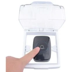 Couvercle Étanche Pour Bouton De Sonnette, Housse De Protection Transparente, Sans Fil, Support Mural, Protection Sonnette Exterieur Pluie, Coque Étanche Pour Contrôle D'accès De Porte-12.710.5cm -Dagrand Magasin 65661496 3
