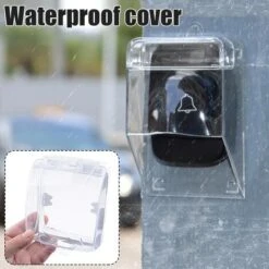 Couvercle Étanche Pour Bouton De Sonnette, Housse De Protection Transparente, Sans Fil, Support Mural, Protection Sonnette Exterieur Pluie, Coque Étanche Pour Contrôle D'accès De Porte-12.710.5cm -Dagrand Magasin 65661496 4
