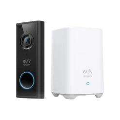 Eufy Security, Sonnette Vidéo Doorbell Sans Fil (avec Batterie) Avec HD 2K, Aucuns Frais Mensuels, AI Intégrée Pour La Détection Des Personnes, Son Bidirectionnel, Installation Autonome Simple