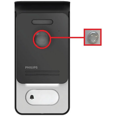 Lentille De Protection Pour Platine De Rue Philips - 4 Lentille De Protection Pour Platine De Rue Philips - – Image 2