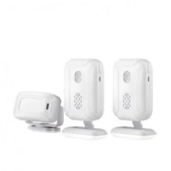 Pack 2 Sonnettes De Porte Sans Fil + Capteur De Mouvement Infrarouge Darho - Alarme D'ouverture De Porte, Pour Magasin, Magasin, Bureau, Maison