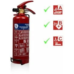 Extincteur Poudre, Smartwares,1 Kg, Pour Feux ABC -Dagrand Magasin 71249045 4