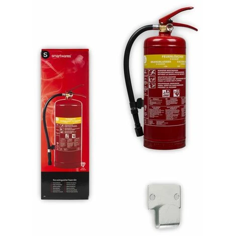 Extincteur Smartwares SB3 Mousse, 3 Litres, Classe De Feu AB, Avec Support De Montage 6 Extincteur Smartwares SB3 Mousse, 3 Litres, Classe De Feu AB, Avec Support De Montage â Image 4