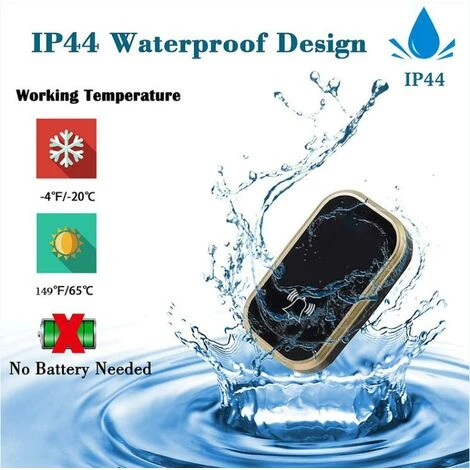 Sonnette Sans Fil Extérieure Automatique étanche Sans Pile Monobloc BF 5 Sonnette Sans Fil Extérieure Automatique étanche Sans Pile Monobloc BF – Image 3