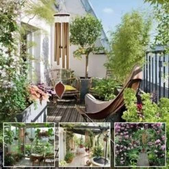 GP Grand Carillon éolien En Bambou Résistant Aux Intempéries -Dagrand Magasin 74539162 4