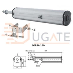 Actionneur De Moteur à Piston APRIMATIC ST450N 180MM 43545/011 Pour Vasistas Lucernai