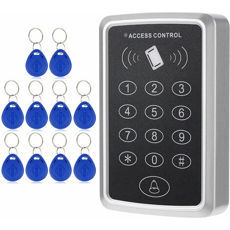 SEENLIN Clavier Numerique De Systeme De Controle D'Acces De Carte De Rfid, Avec Les Badges D'Identification De 10Pcs 3 SEENLIN Clavier Numerique De Systeme De Controle D'Acces De Carte De Rfid, Avec Les Badges D'Identification De 10Pcs