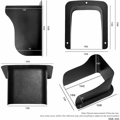 Couvercle MéTallique éTanche Versailles Pour CaméRa VidéO, Sonnette, Serrure De Porte, Bouton De Portes D'AccèS, ProtèGe L'Appareil Du Soleil Et Des Gouttes De Pluie, Convient à Tous Les Types 7 Couvercle MéTallique éTanche Versailles Pour CaméRa VidéO, Sonnette, Serrure De Porte, Bouton De Portes D'AccèS, ProtèGe L'Appareil Du Soleil Et Des Gouttes De Pluie, Convient à Tous Les Types – Image 5