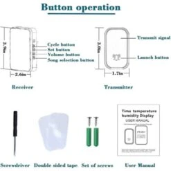 Sonnette Sans Fil D'extérieur étanche Et Automatique Sans Piles 11 Sonnette Sans Fil D'extérieur étanche Et Automatique Sans Piles -Dagrand Magasin 80263277 5