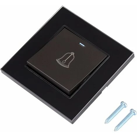 Bouton Sonnette Exterieur, Bouton De Sonnette,Noir 3 Bouton Sonnette Exterieur, Bouton De Sonnette,Noir