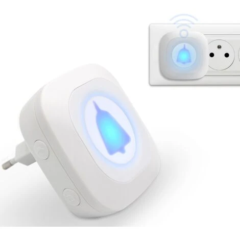 Sonnette Sans Fil Ni Piles - Carillon Électronique Étanche IP44 - Témoin Lumineux - Portée 100m - 36 Mélodies - 4 Niveau De Volume 6 Sonnette Sans Fil Ni Piles - Carillon Électronique Étanche IP44 - Témoin Lumineux - Portée 100m - 36 Mélodies - 4 Niveau De Volume – Image 4