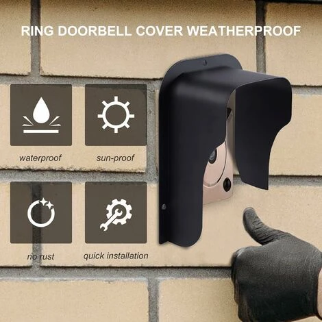 SVKBJROY Protection Sonnette Exterieur Pluie, Housse De Pluie, En Acier Inoxydable Durable, Convient Aux Prise Exterieur, Sonnette Ring, Sonnette Techole Sans Fil Exterieur 7 SVKBJROY Protection Sonnette Exterieur Pluie, Housse De Pluie, En Acier Inoxydable Durable, Convient Aux Prise Exterieur, Sonnette Ring, Sonnette Techole Sans Fil Exterieur – Image 5
