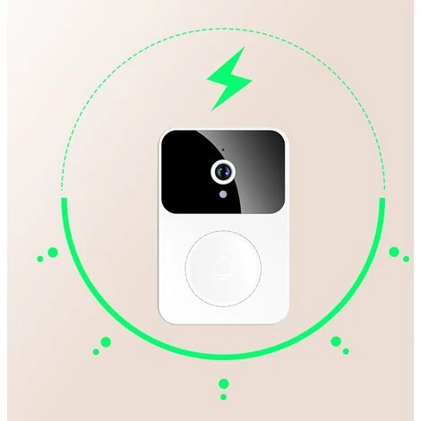 SVKBJROY Sonnette Intelligente, Sonnette Visuelle, Sonnette Sans Fil Intelligente.Caméra WiFi HD Sonnette De Sécurité Vision Nocturne, Enregistrement Vidéo Bidirectionnel Sonnette Visuelle Vocale 4 SVKBJROY Sonnette Intelligente, Sonnette Visuelle, Sonnette Sans Fil Intelligente.Caméra WiFi HD Sonnette De Sécurité Vision Nocturne, Enregistrement Vidéo Bidirectionnel Sonnette Visuelle Vocale – Image 2