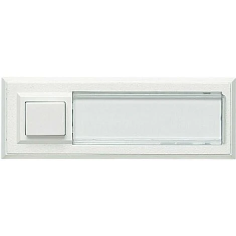 Grothe 51015 Bouton De Sonnette Avec Porte-nom Simple Blanc 12 V/1,5 A 3 Grothe 51015 Bouton De Sonnette Avec Porte-nom Simple Blanc 12 V/1,5 A