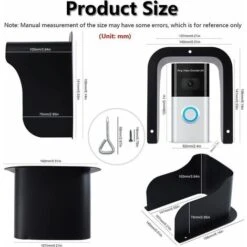 Couvercle MéTallique éTanche Pour Sonnette, Serrure De Porte, Interphone, Protection Sonnette Exterieur Pluie ProtèGe L'Appareil Du Soleil Et Des Gouttes De Pluie Zhuoxuan B 11 Couvercle MéTallique éTanche Pour Sonnette, Serrure De Porte, Interphone, Protection Sonnette Exterieur Pluie ProtèGe L'Appareil Du Soleil Et Des Gouttes De Pluie Zhuoxuan B -Dagrand Magasin 92211507 5